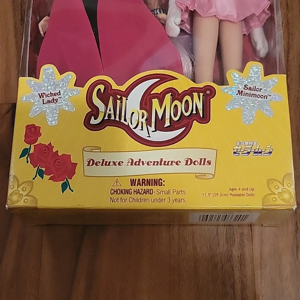RARE Sailor Moon Deluxe Adventure Dolls Wicked Black Lady Rini Minimoon pink - Picture 4 of 9